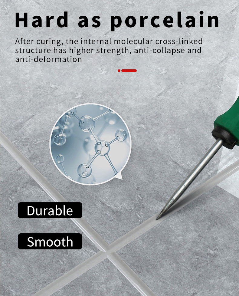 Water-Based Grout Sealant Tile Kitchen Bathroom Waterproof Mildew-Proof Grout Adhesive Sink Toilet Grout Sealant
