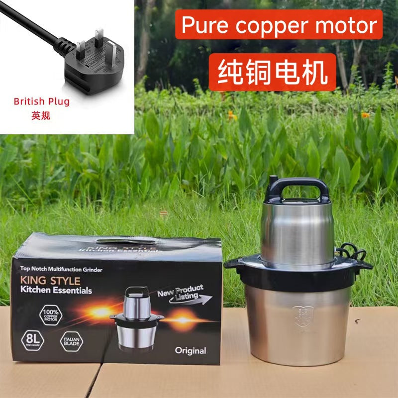 Fufumachine 6L Electric Meat Grinder Small Multi-Functional Meat Mincer Food Processor Blender Multi-Purpose