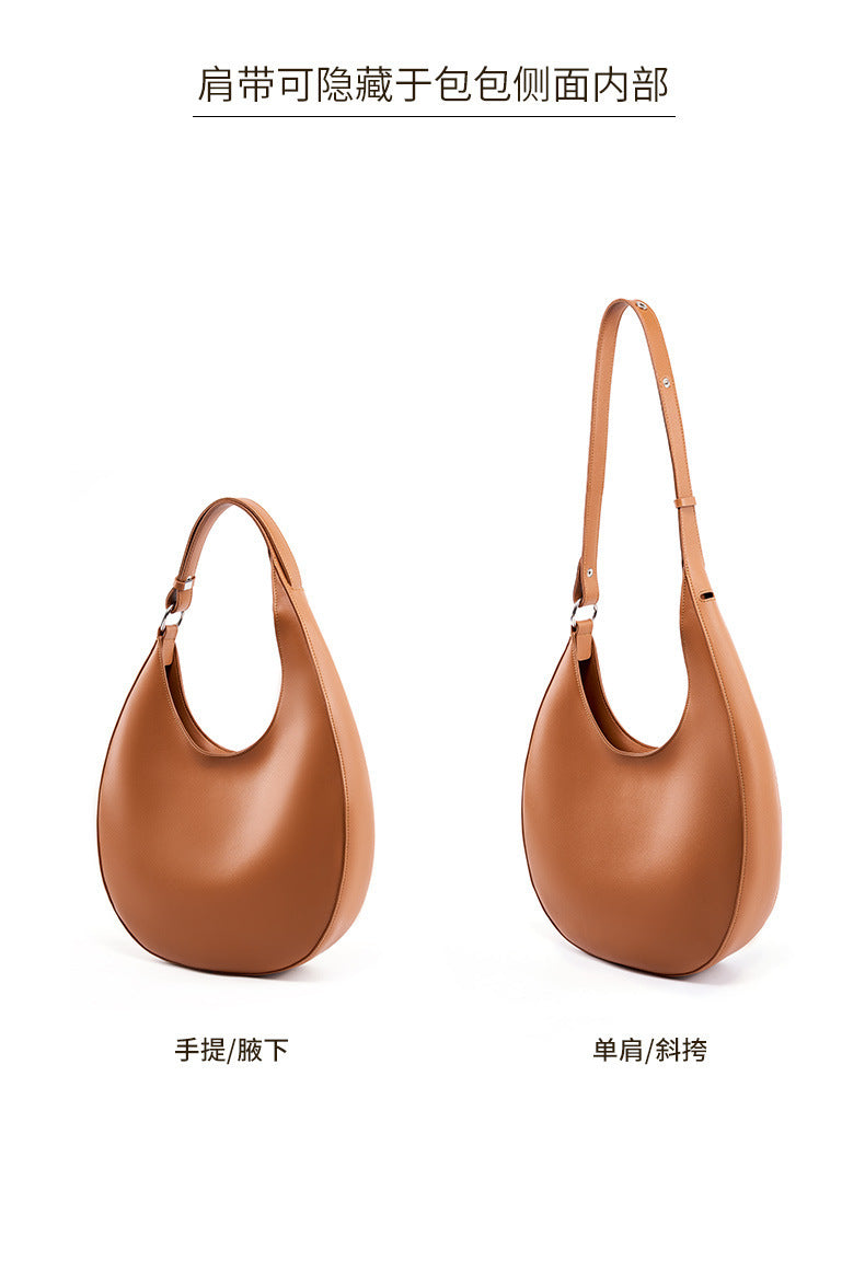 European and American Retro Women's Bag Crescent Bag Design Sense Versatile Niche Fashion Shoulder Bag Crossbody Bag