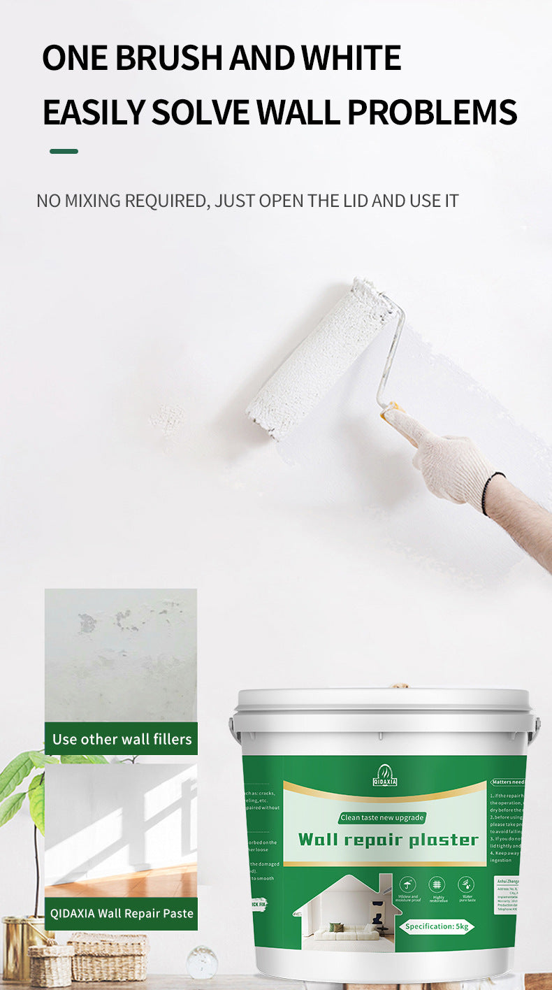 Wall Repair Paste Anti-Crack Peeling Gap Repair Paint Effective Anti-Mold Quick-Dry Restoration Wall Repair Paste Anti-Mold Durable