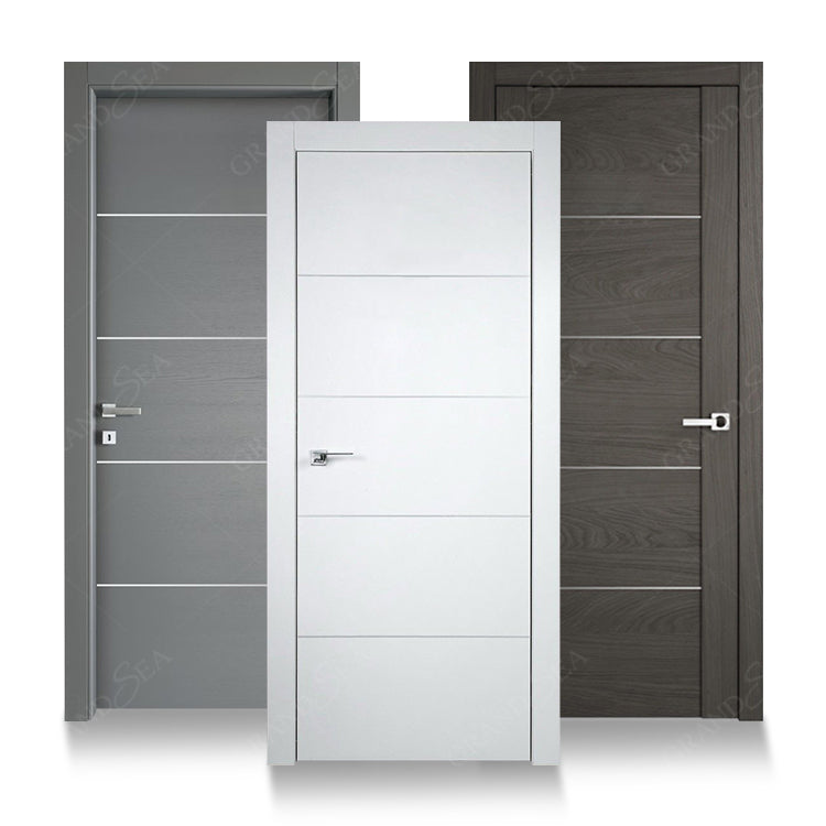 Luxurious Wooden Internal Door Design Doors Interior With Frame for Bedroom Apartment Villa