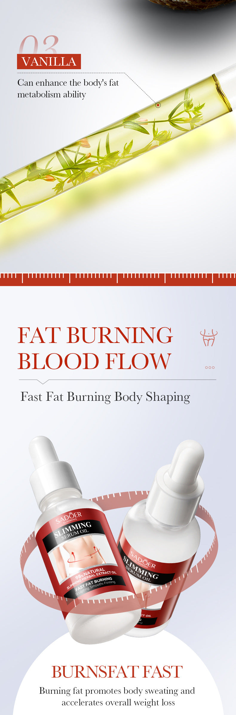 Shaping Essence Oil30mlSADOER Slimming Body Shaping Firming Body Massage Cream  Wholesale