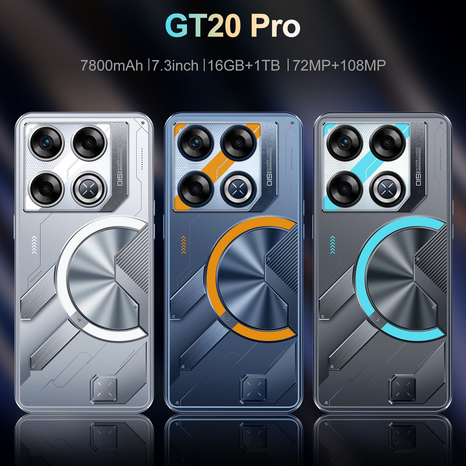 GT20 Pro Smartphone7.3Large Screen Android16+1T Factory Price for Mobile Phones(Popular)