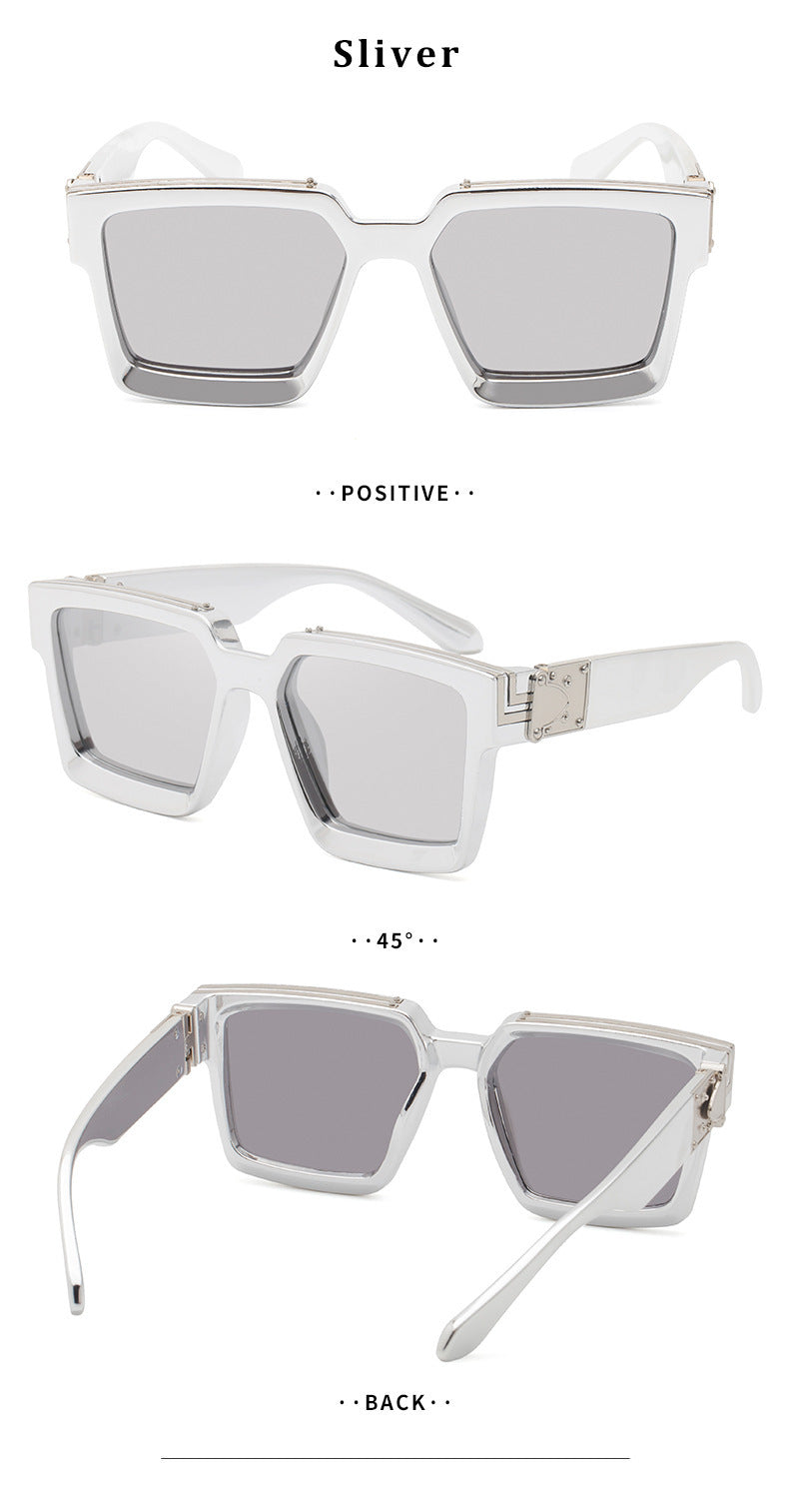 86229Large Frame Sunglasses for Women, European and American Internet Celebrity Style, 0k Fashionable Rich Men's Sunglasses sunglasses