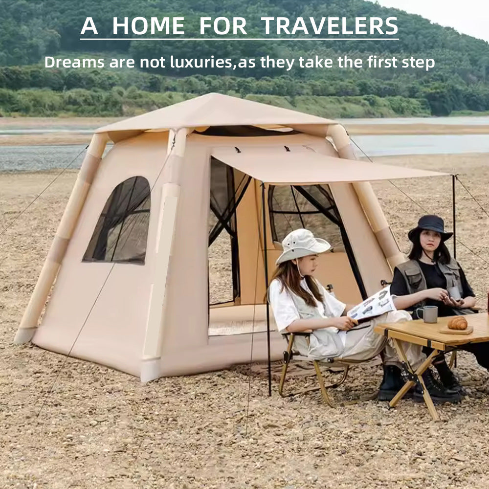 Outdoor Fully Automatic Inflatable Tent Camping Thickened Rainproof Portable Camping Equipment Oxford Cloth Tent