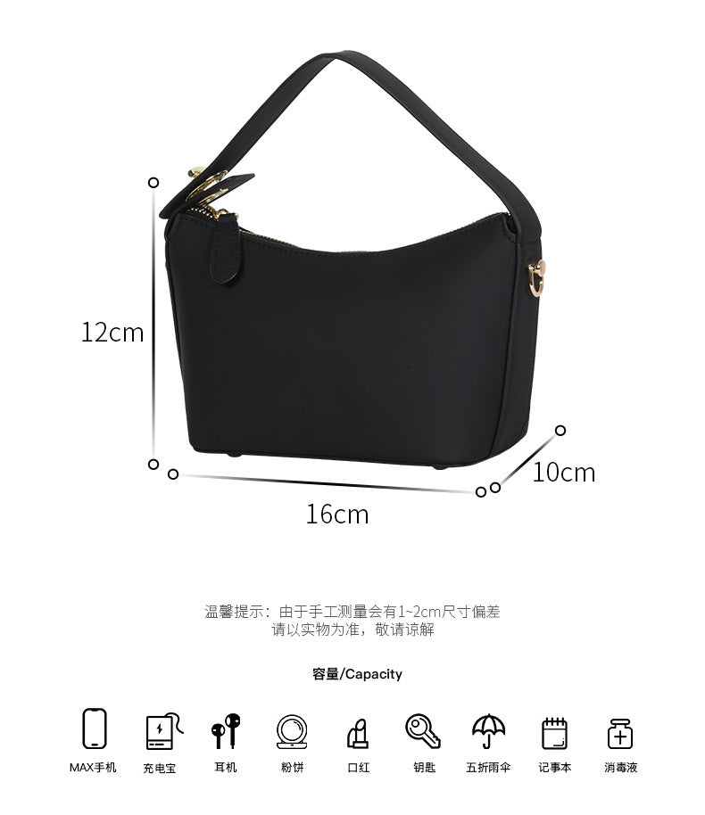 Special-Interest Design Bag Women2024Spring and Summer New Style Lunch Box Cloud Bag Handheld Casual Small Square Bag Single Shoulder Crossbody Bag