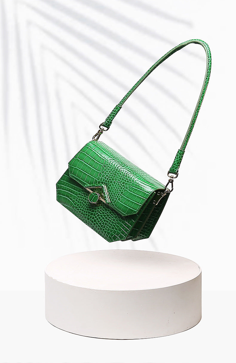 Women's Bag Summer New Crocodile Pattern Chain Bag Trendy Fashion Retro Personality Stylish Single Shoulder Crossbody Bag