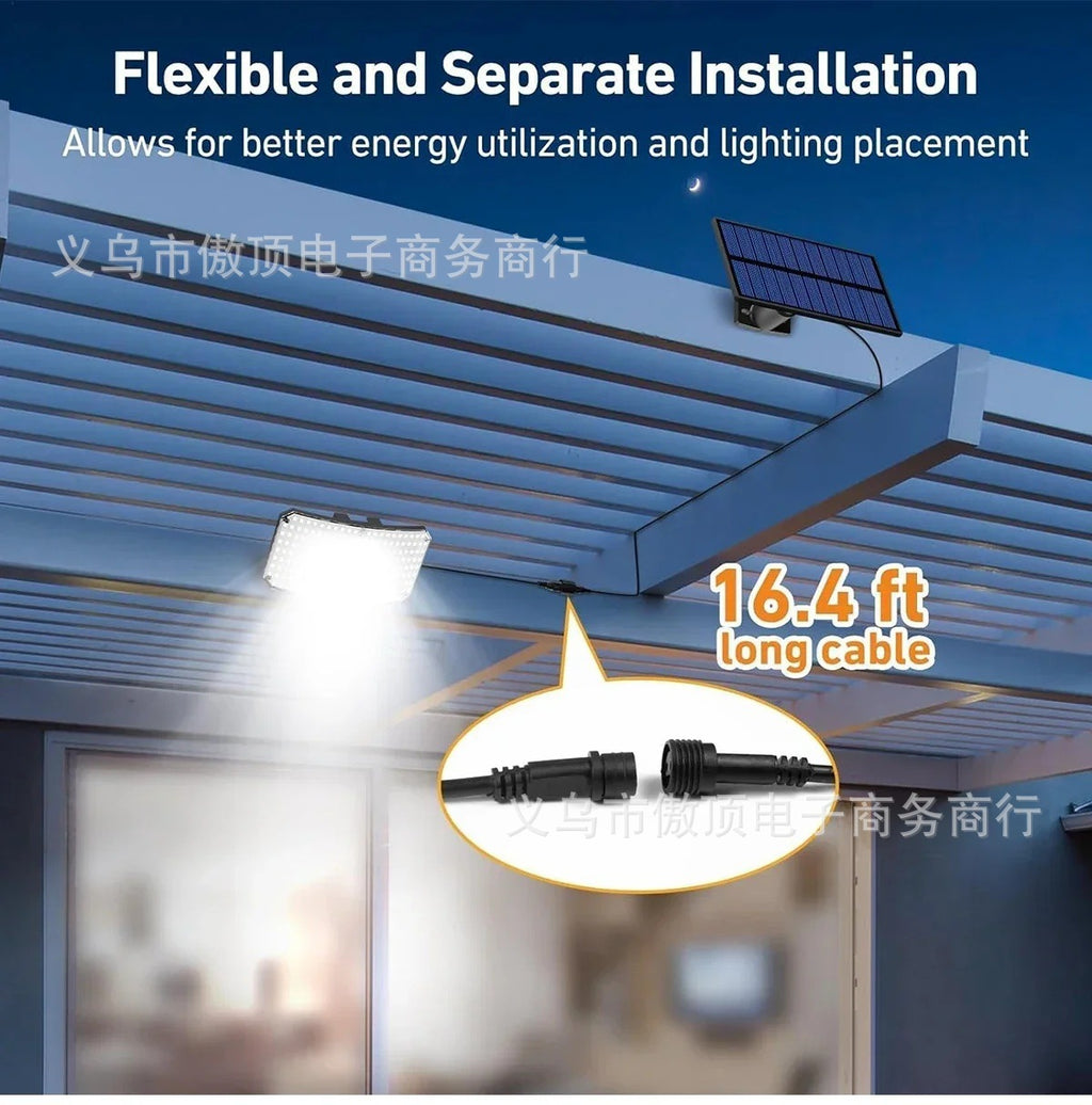 New Solar-Powered Light234LED Courtyard Waterproof Garden Villa Lighting Lamp Split Type Outdoor Lighting Lamp