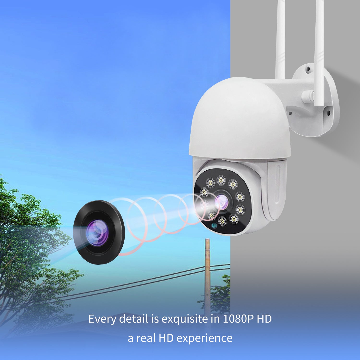 1.5Small Ball Camera Waterproof HD Night Vision Remote Monitoring Wireless Camera Ball Camera