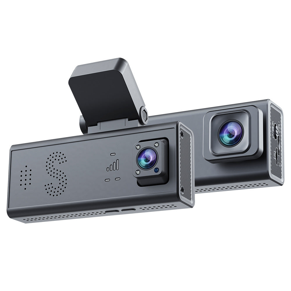 New Driving Recorder Binocular Parking Camera Panoramic HD Infrared Night Vision GPS Vehicle-mounted Monitoring