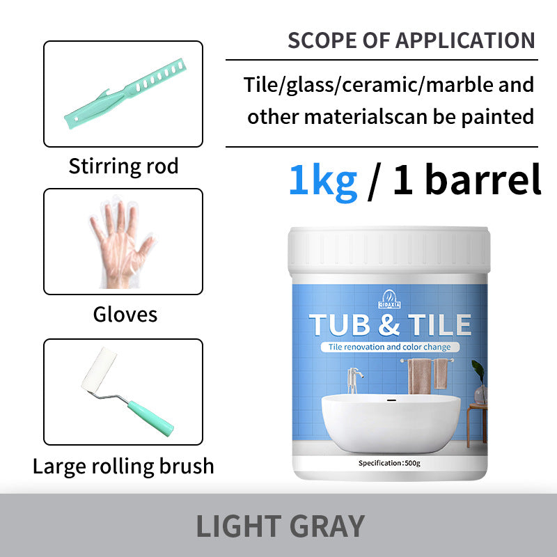 Tile Color Changing Paint Glass Ceramic Renovation Bathroom Water-Based Paint Indoor Tile Paint