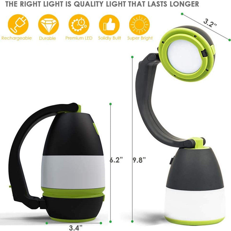 LED Camping Lamp Table Lamp3Combination1Flashlight USB Rechargeable Waterproof Camping Light Outdoor Tent Light Home Emergency Light
