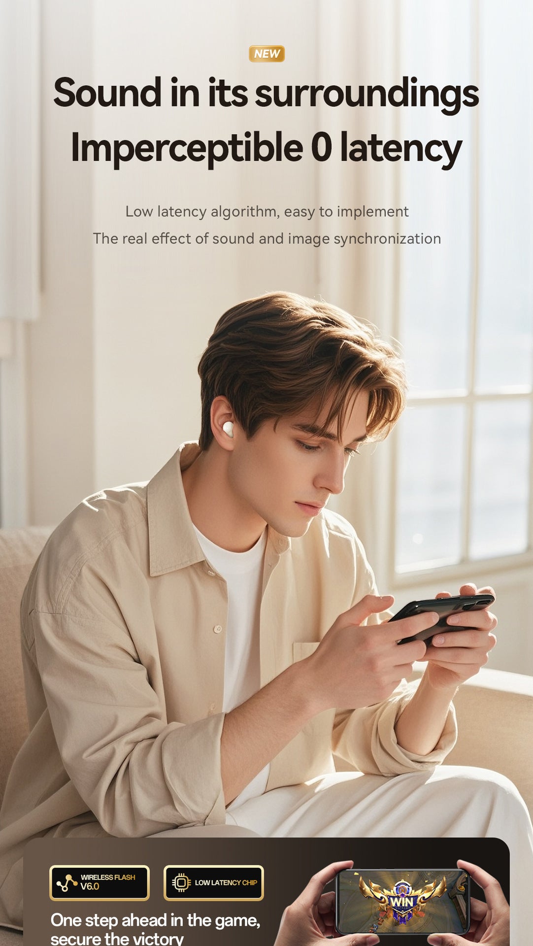 New M125In-Ear Sleep Bluetooth Headset Mini Compact Comfortable Ear-Fitting High-Quality Wireless Bluetooth Headset