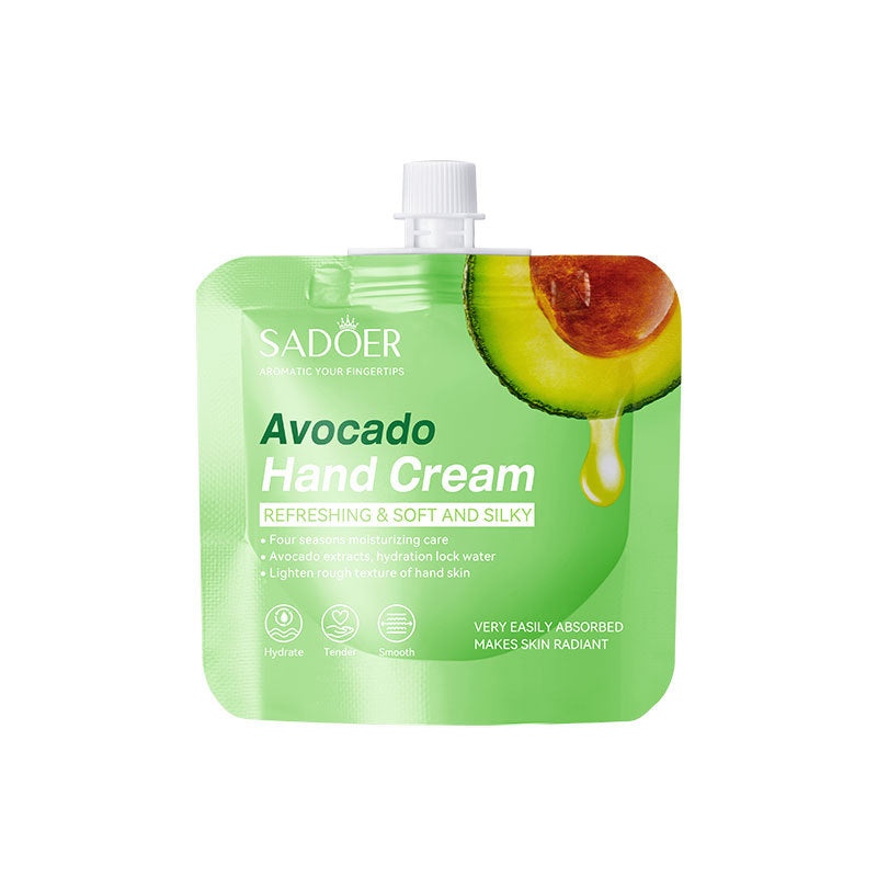 Plant-Based Hand Cream in Sachet SADOER Avocado Aloe Vera Moisturizing Refreshing  Wholesale