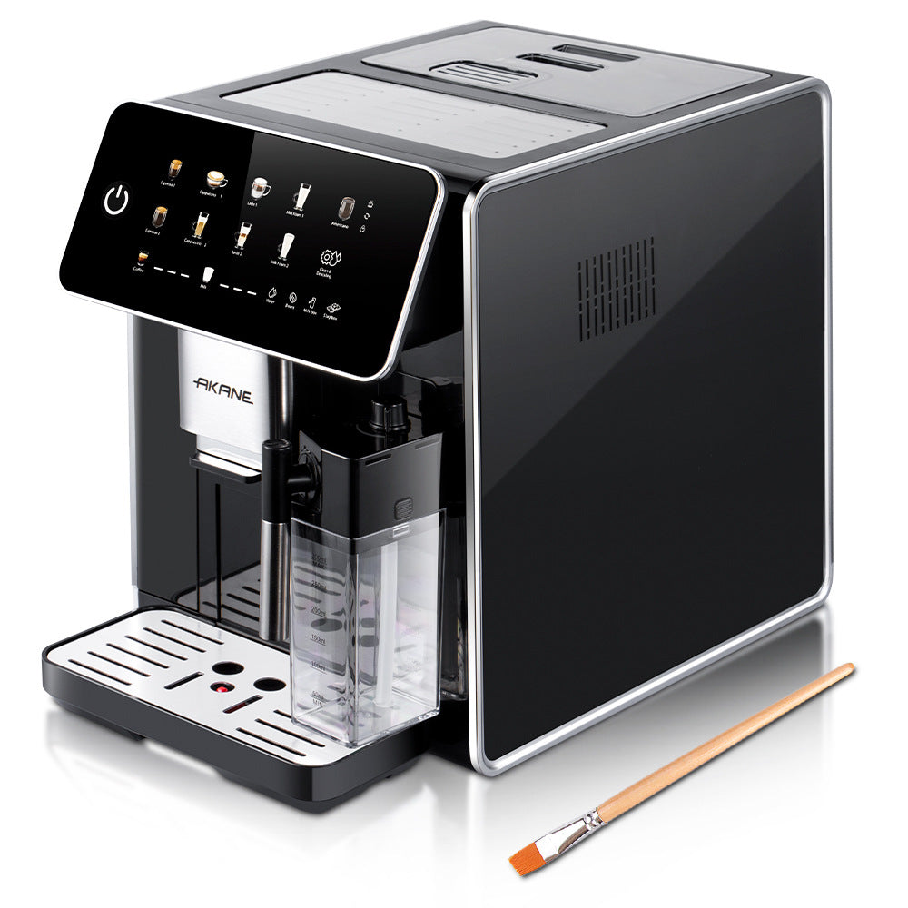 AKＡＮＥEuropean Standard Cross-Border Pump Pressure　Steam Milk Frother Household Small Semi-Automatic Italian Coffee Machine