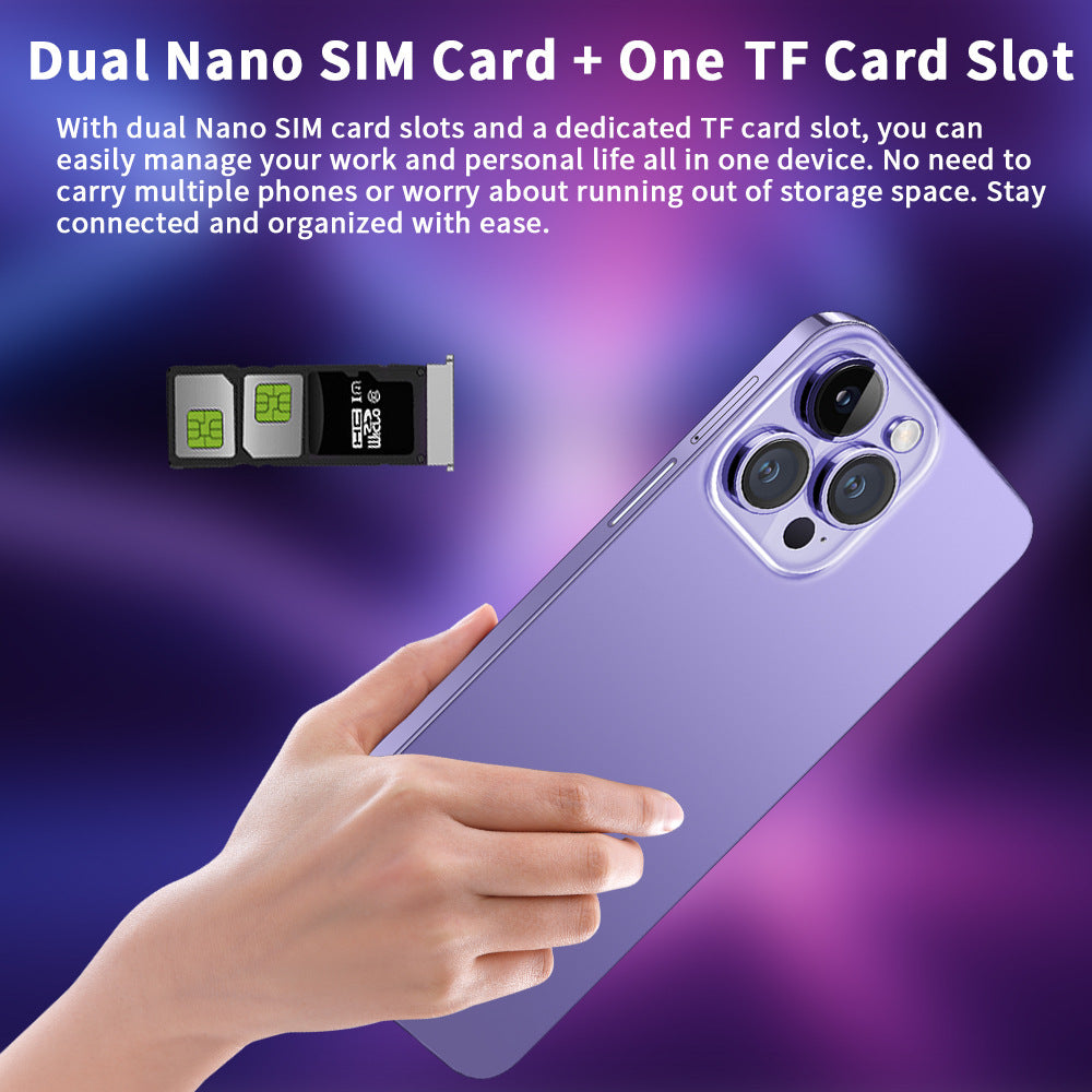 i15Promax Mobile Phone4G All Netcom6+128G Smartphone6.8Wholesale of High-Definition Large Screens