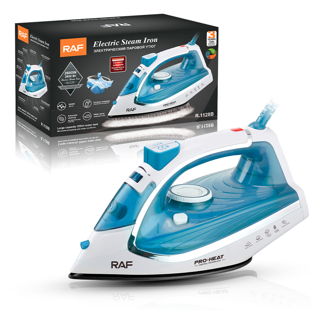 RAF European Standard Electric Iron Steam Household Electric Iron Handheld Portable Ironing Machine Multi-Function Three-Speed