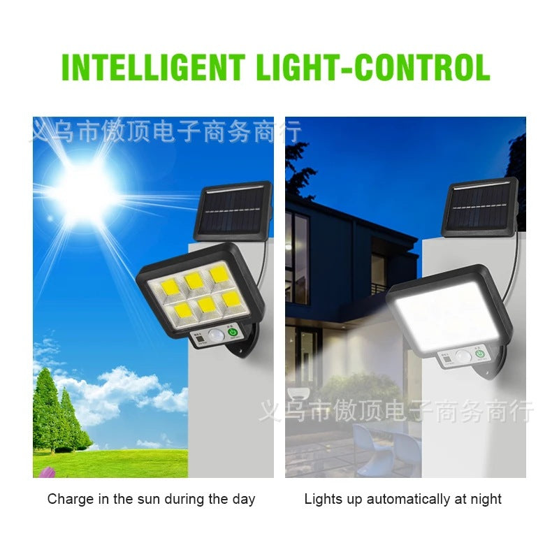 New Solar Split Light Human Body Sensing Wall Light56LED Garden Light Outdoor Waterproof Street Light Garden lamp
