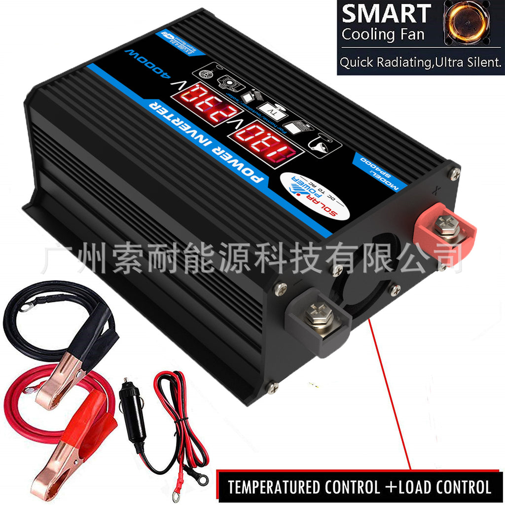 Tang Dynasty Second Generation Car Inverter300W 12V Turn110V 220V Voltage Display Export inverter