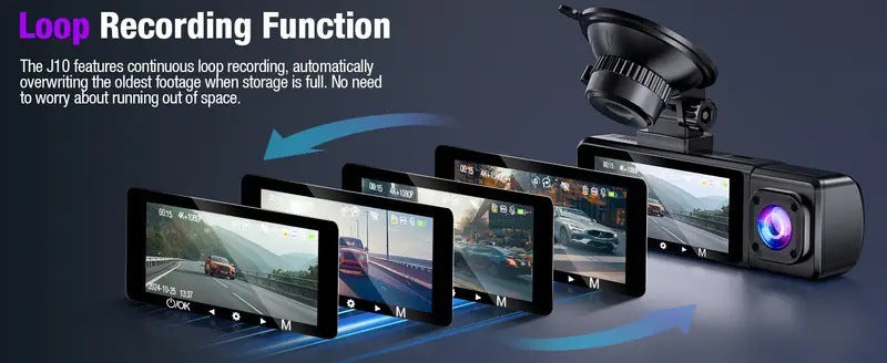 Factory direct sales3.16Inch Car Dash Cam4K High Definition Triple Recording4KWiFi Interconnection dashcam