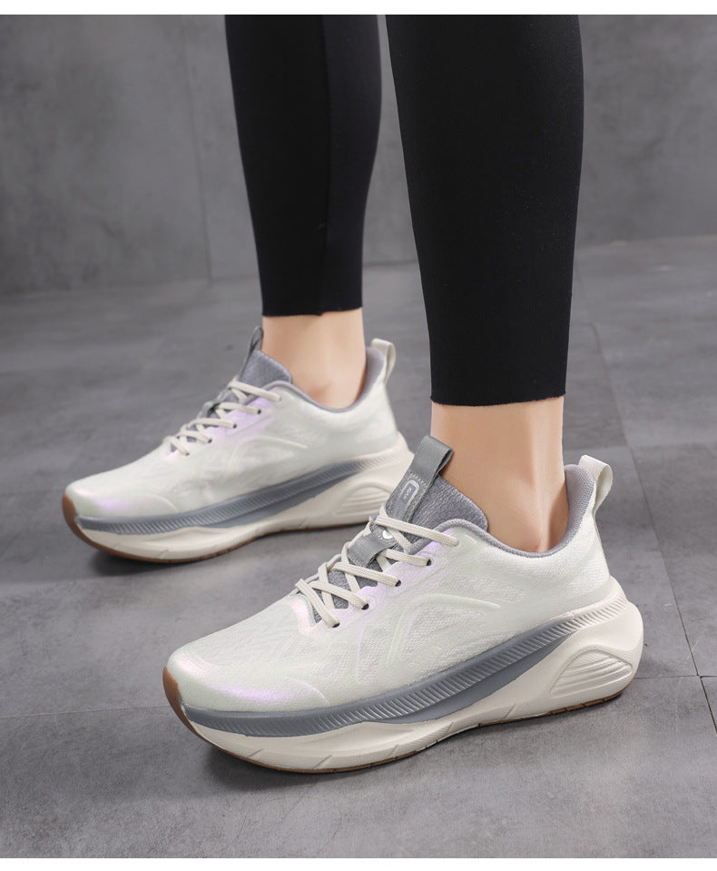 Professional Running Shoes for Men and Women, Spring and Summer New Soft Sole, Lightweight, Shock Absorption, Breathable, Jump Rope, Non-Slip, Marathon Walking Shoes