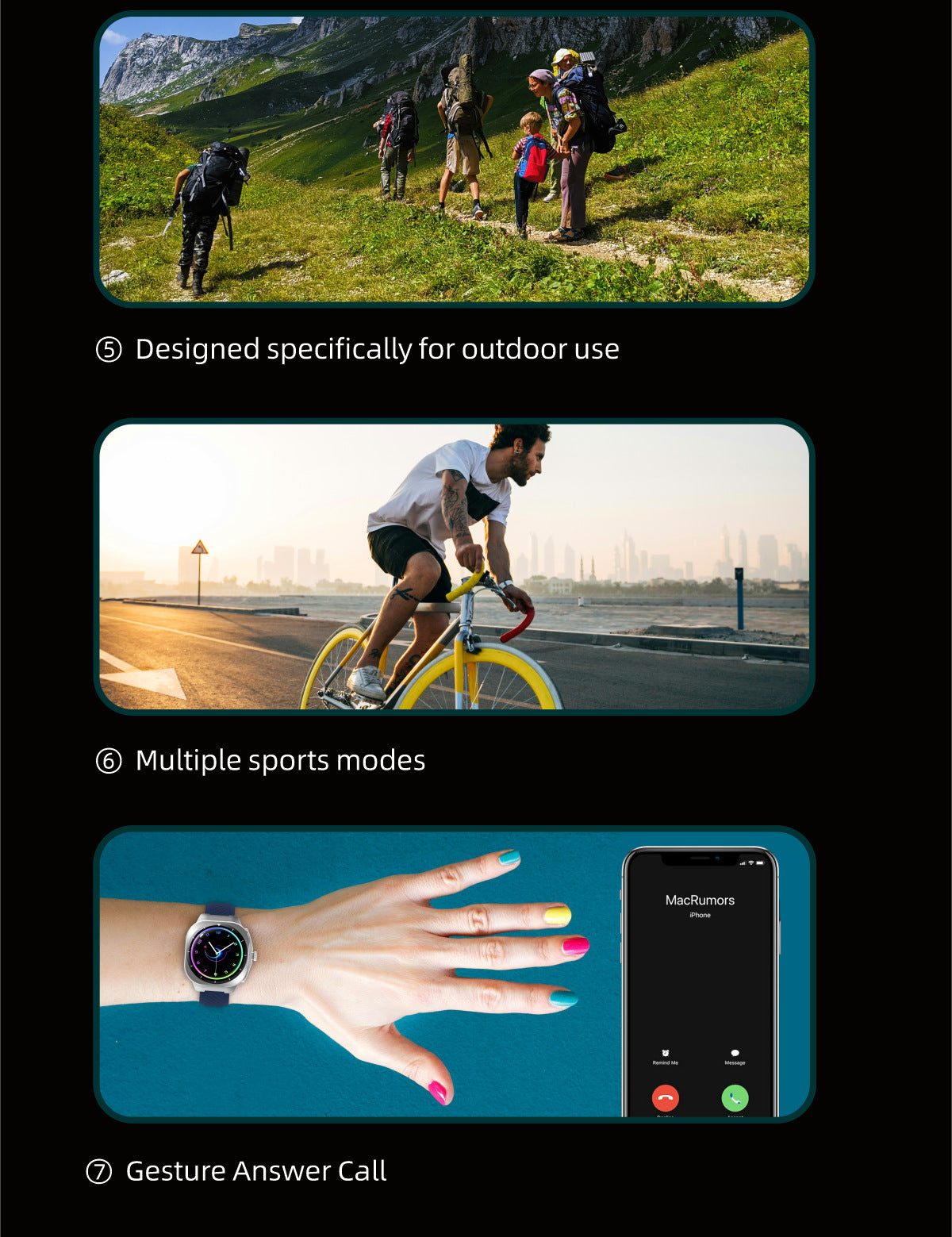 AIMB-Z19Smart Watch Bluetooth Call True Heart Rate Step Count Sleep Monitoring Hidden Earphones Sports Three-Proof