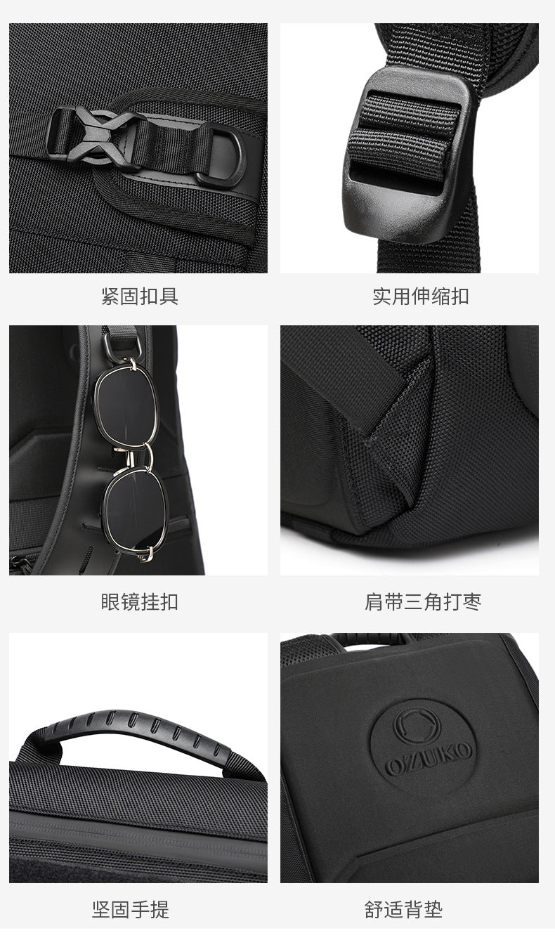 OZUKO Tactical Backpack Men's Computer Bag Waterproof Camouflage Large Capacity Outdoor Sports Cycling Commuting Backpack