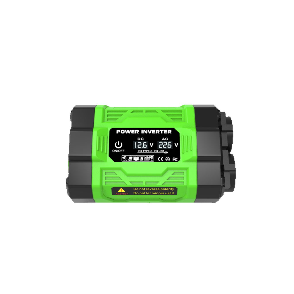Brazilian Socket Car Inverter200W300W600W12V Turn110V/220V Double Socket USB/Type-C