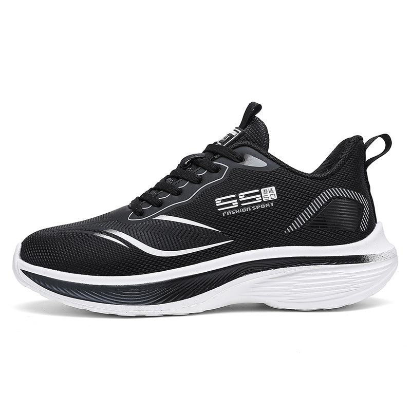 Autumn New Men's Mesh Breathable Sports Casual Running Shoes Ultra-light Thick-soled Non-slip Trendy Fashion Men's Shoes