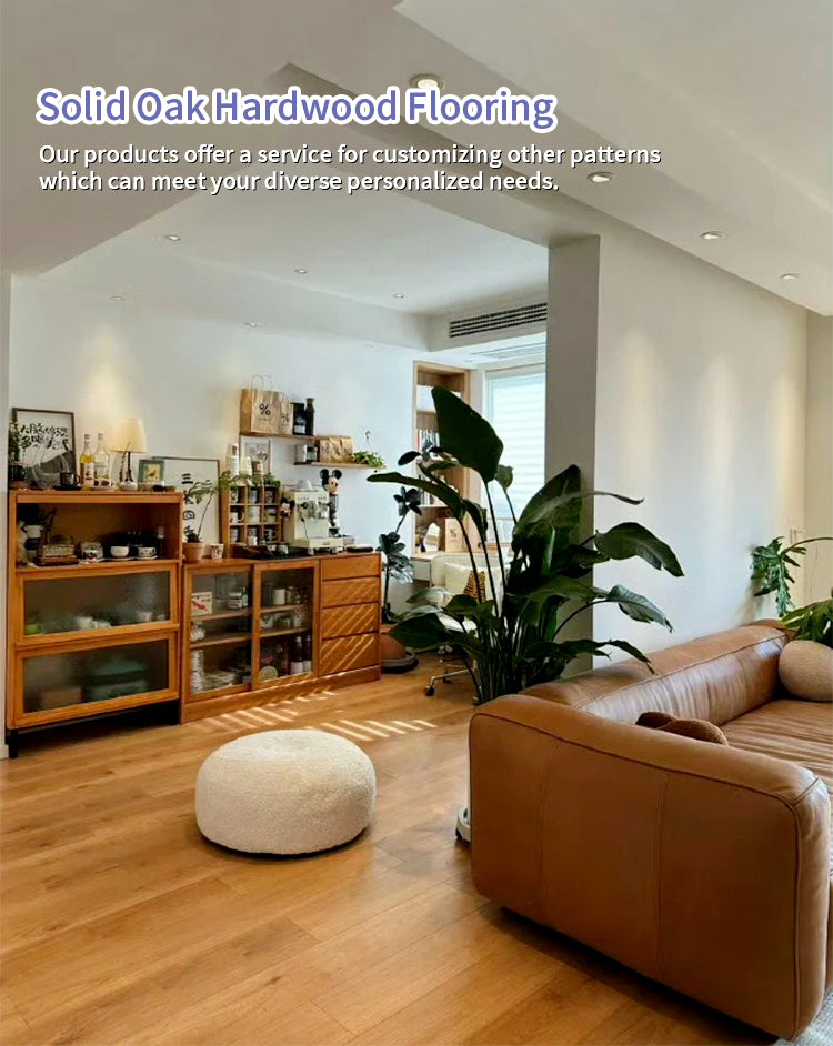 18mm Solid Oak Wood Flooring Custom Prefinished Hardwood Floor Outdoor Use ABCD Offering High Value Stability Aesthetic Appeal