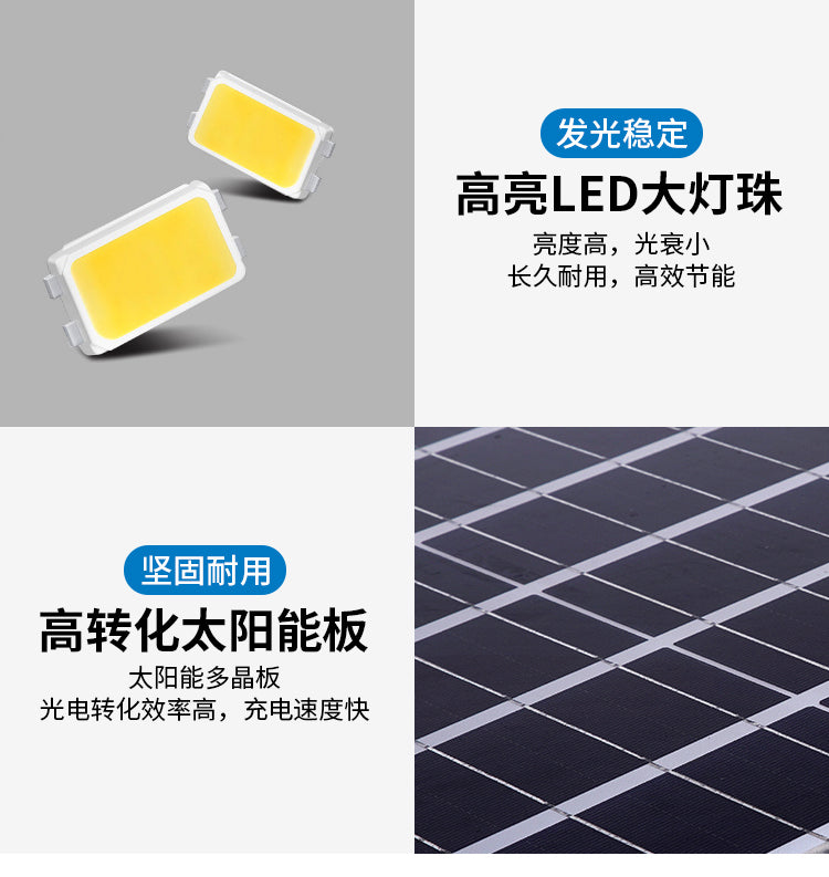 Remote LED Solar radar Sensor IP67 Waterproof Street Light Outdoor square Courtyard Access lane Street Light