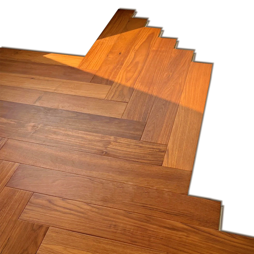 Premium Three-Layer Engineered Teak Hardwood Flooring, Splash Protection, Smooth Surface and Custom Options for Living Spaces
