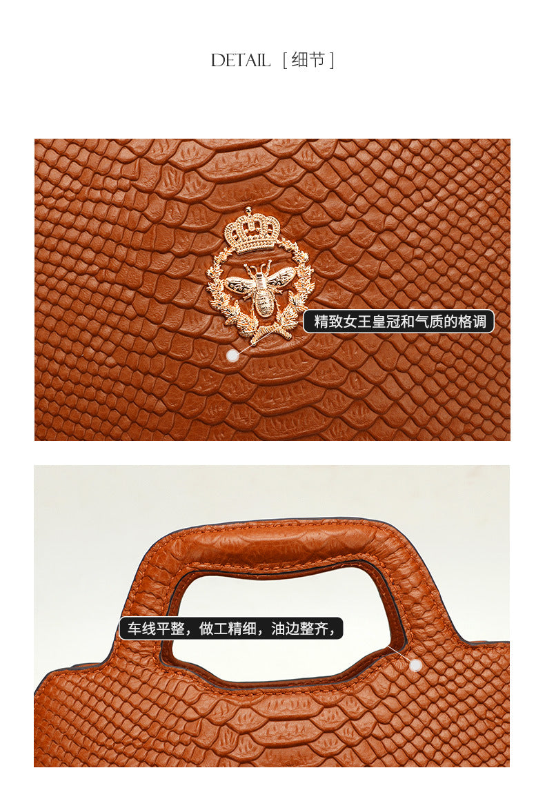 Spring and Autumn New European and American Fashion Women's Bag Fashion Handbag Large Personality Niche Versatile Handheld Crossbody Women's Bag