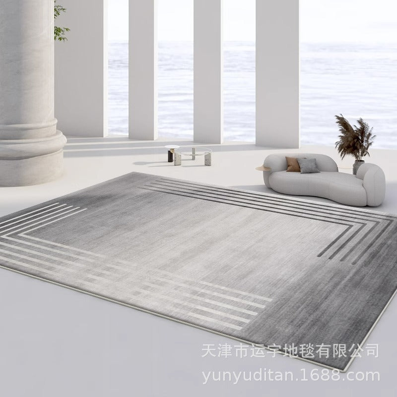 Living Room Carpet Cream Style Crystal Velvet Floor Mat Sofa Coffee Table Rug Bedroom Bedside Rug Manufacturer Can Label