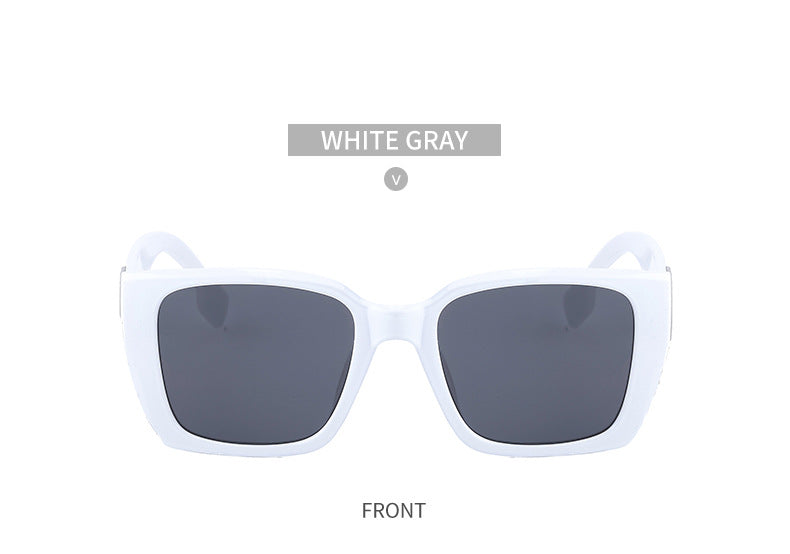2025New Sunglasses for Women Trendy New European and American Fashion Chain Square Frame Sunglasses for Women Necklace Pendant sunglasses