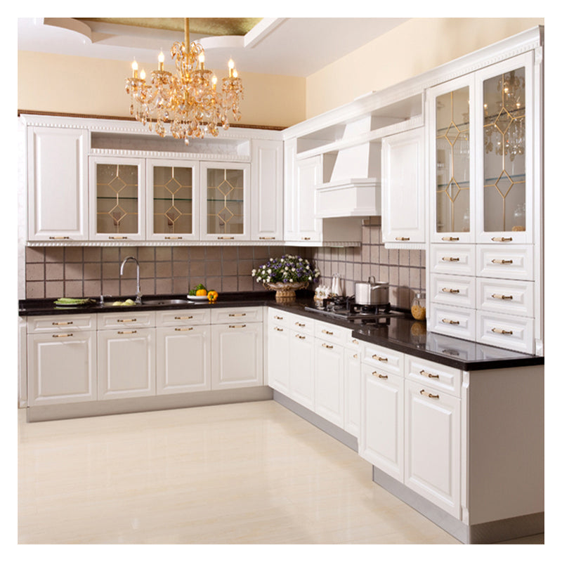 Customized Pvc High End Quartz Countertop Furniture Kitchen Units Set Cabinet