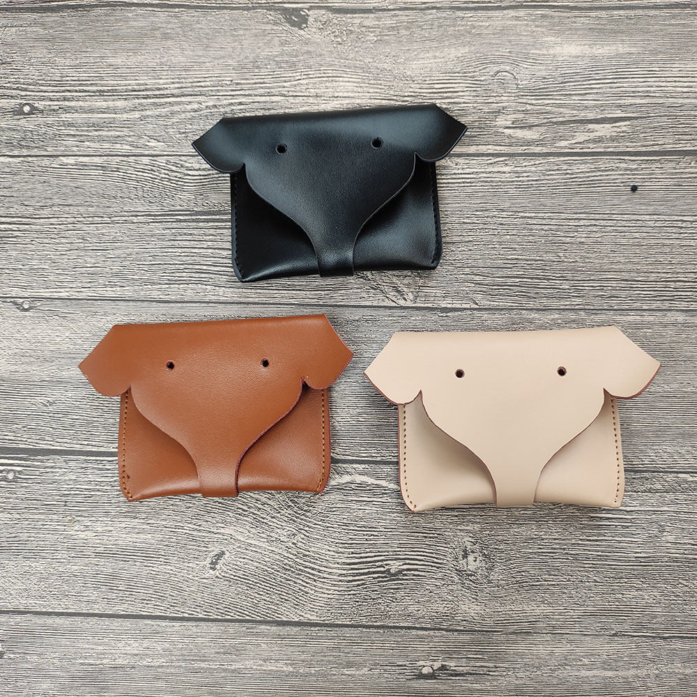 Guangzhou Factory Genuine Leather Cartoon Little Elephant Coin Purse Simple Card Bank Card Advertising Promotional Gift Trendy Product