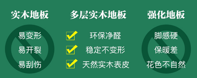 In stock wholesale Door-to-Door Installation Oak Multi-layer Small Knot Locking Solid Wood Flooring Eco-friendly Underfloor Heating Composite Flooring