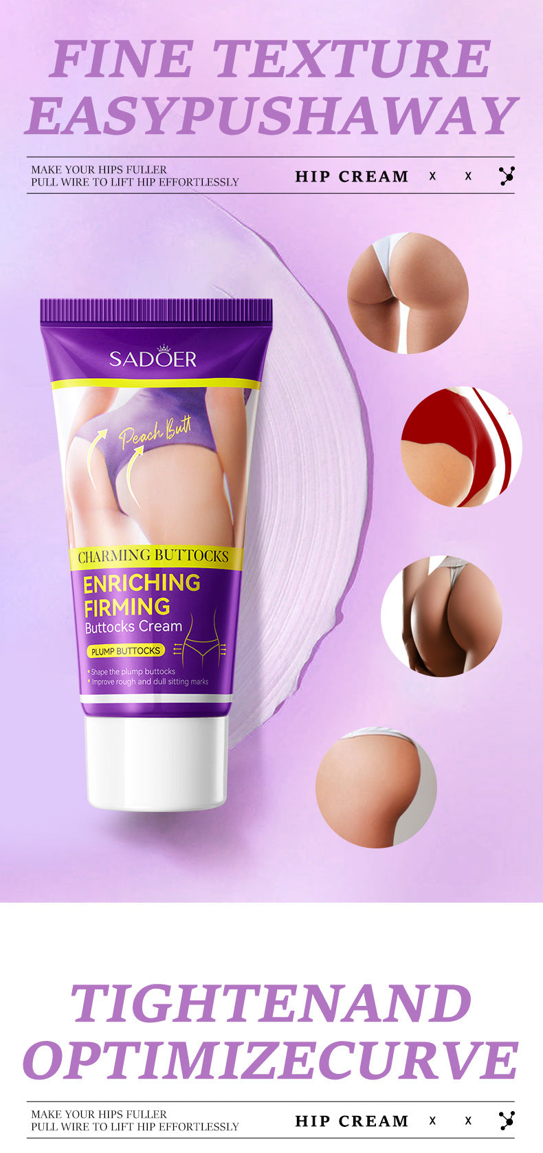 Beauty Butt Cream60g SADOER Plump and Lift Butt Body Care Products  Wholesale