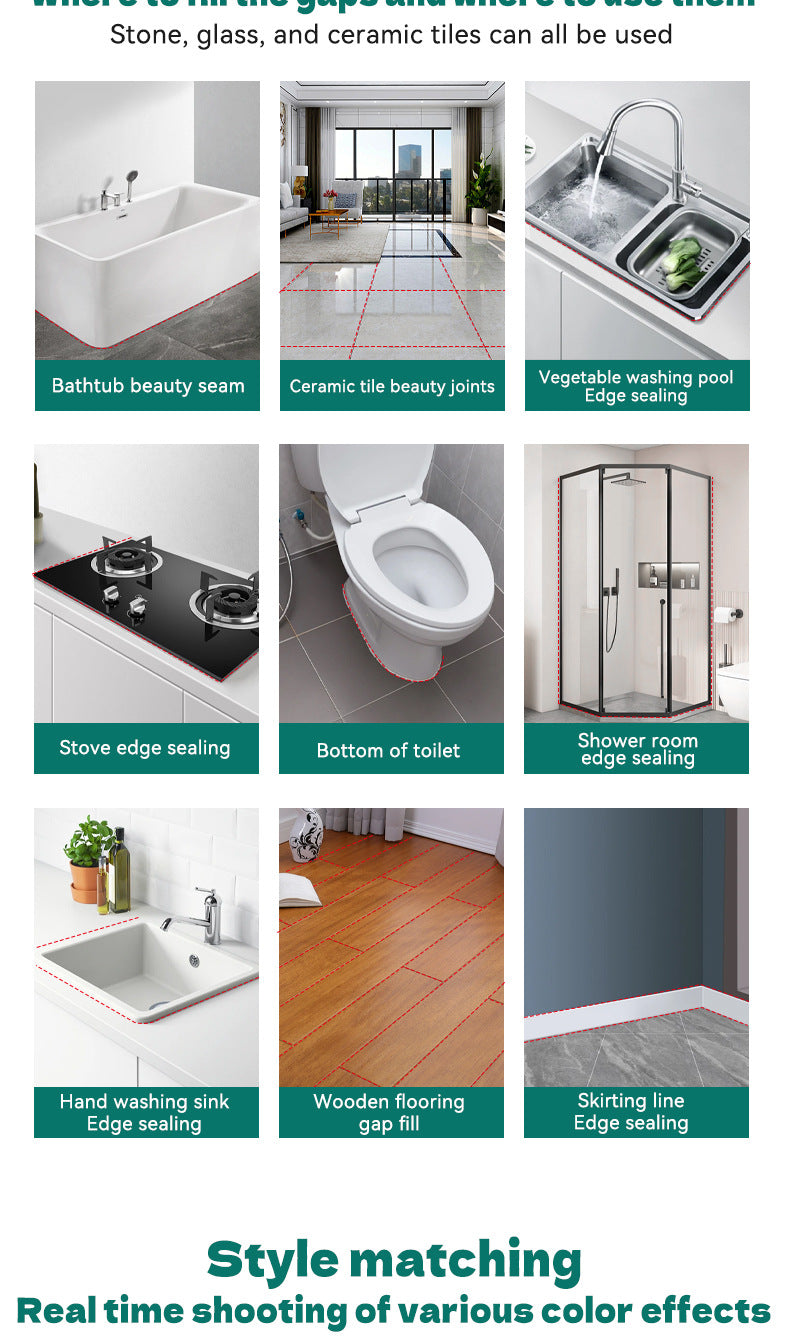 baolisi Aircraft Head Tile Floor Tile Corner Grout Paint Kitchen and Bathroom Sink Toilet Moisture-Proof Grout Agent