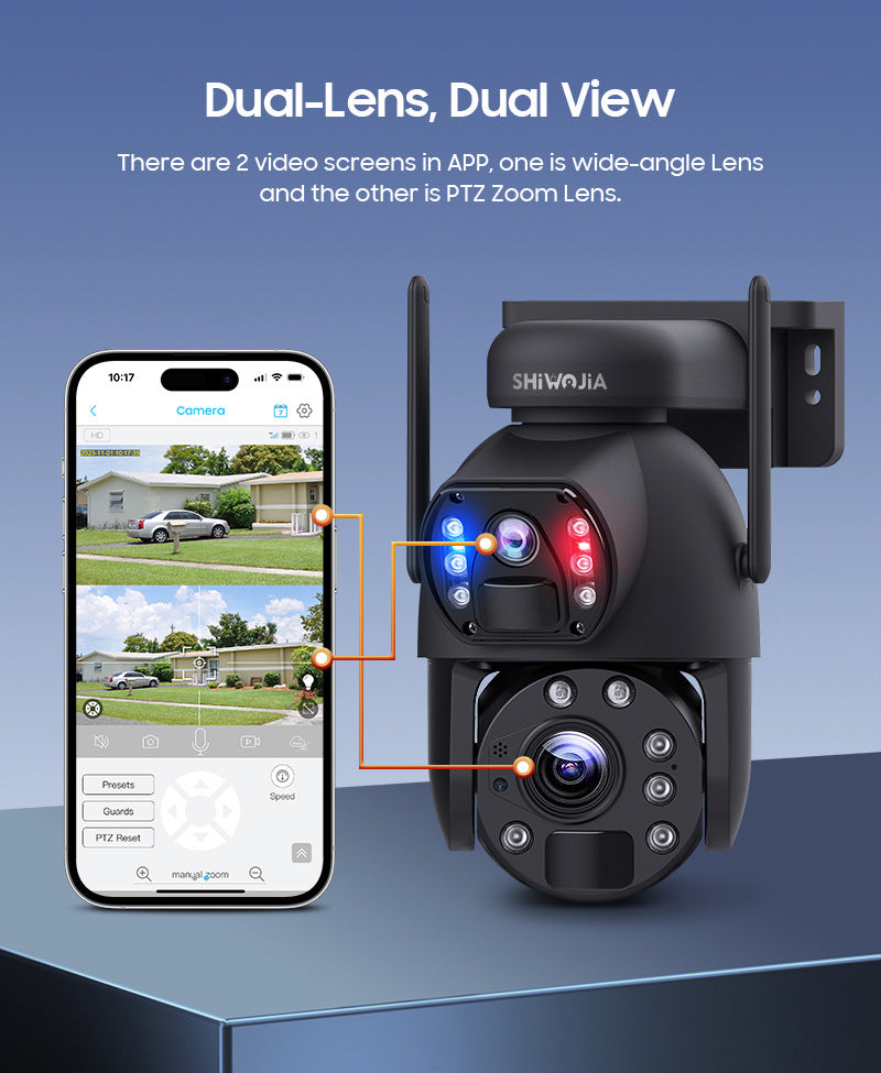Factory Direct Sales Binoculars6MP Solar HD Outdoor Bullet Camera with Motion Detection202x Zoom Night Vision Camera