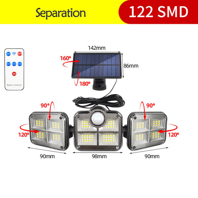 Specialized Outdoor Solar Wall Light LED Split Light Garden Light Garden Light Human Body Sensor Light Street Light