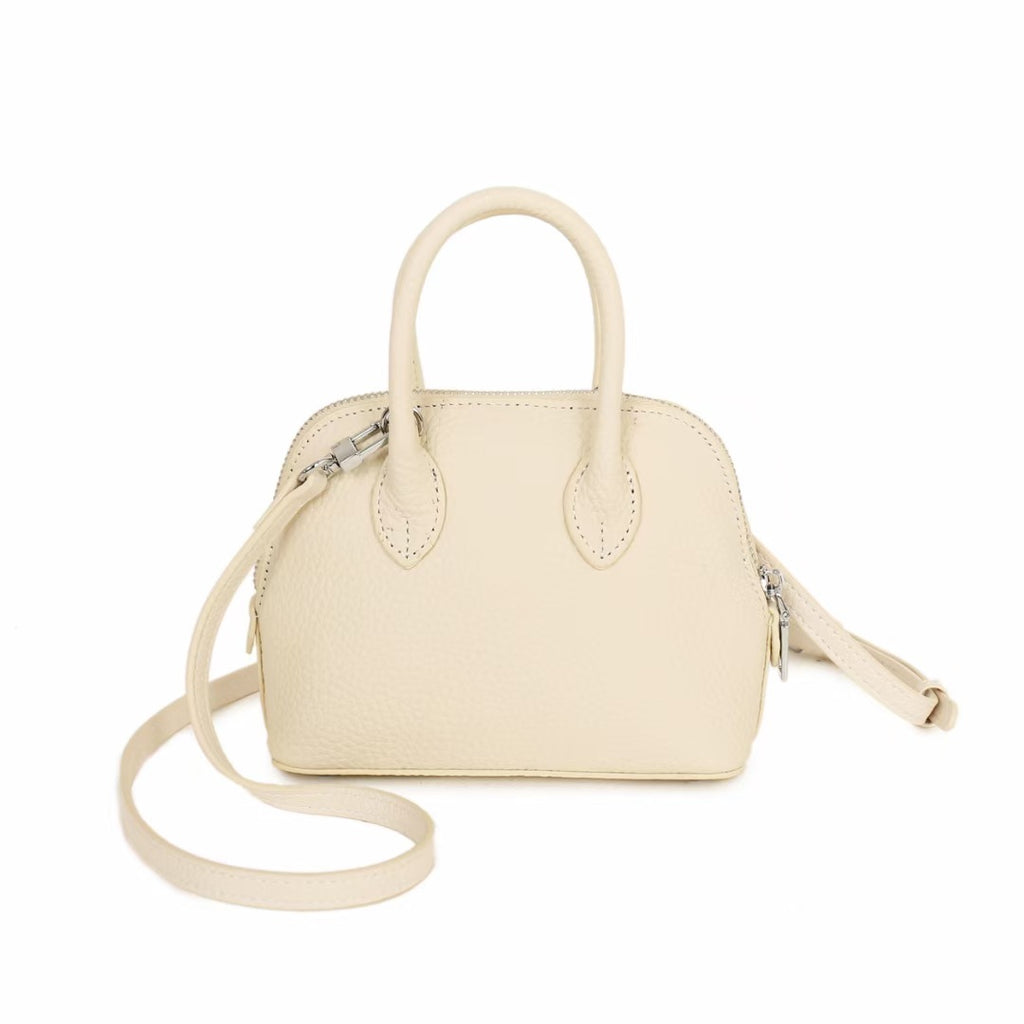Shiling Mini Shell Bag Genuine Leather Simple Fashion Women's High-end Shoulder Crossbody Handbag mini Small Bag for Women