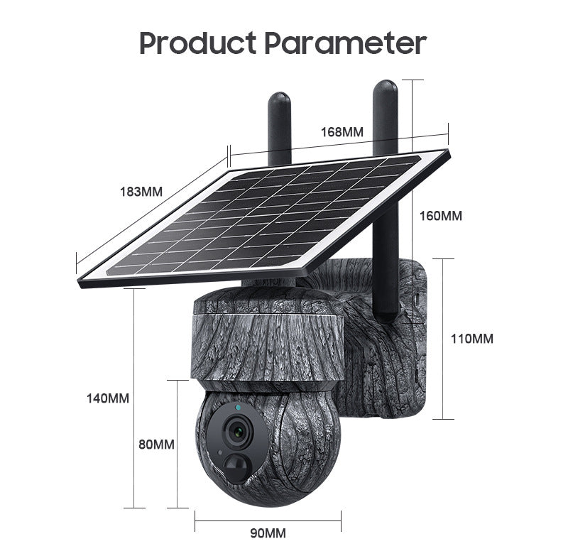 Factory direct sale outdoor camouflage solar waterproof surveillance camera night vision4G Wireless WIFI