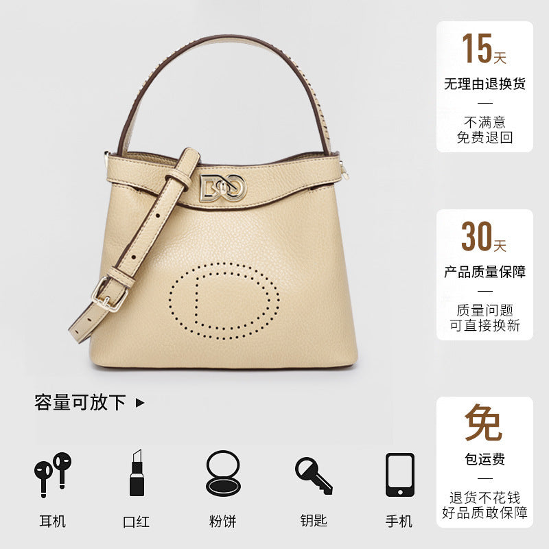 New Bucket Tote Bag Niche Versatile Handbag for Women Daily Casual Light Luxury Fashion Women's Bag Single Shoulder Crossbody Bag