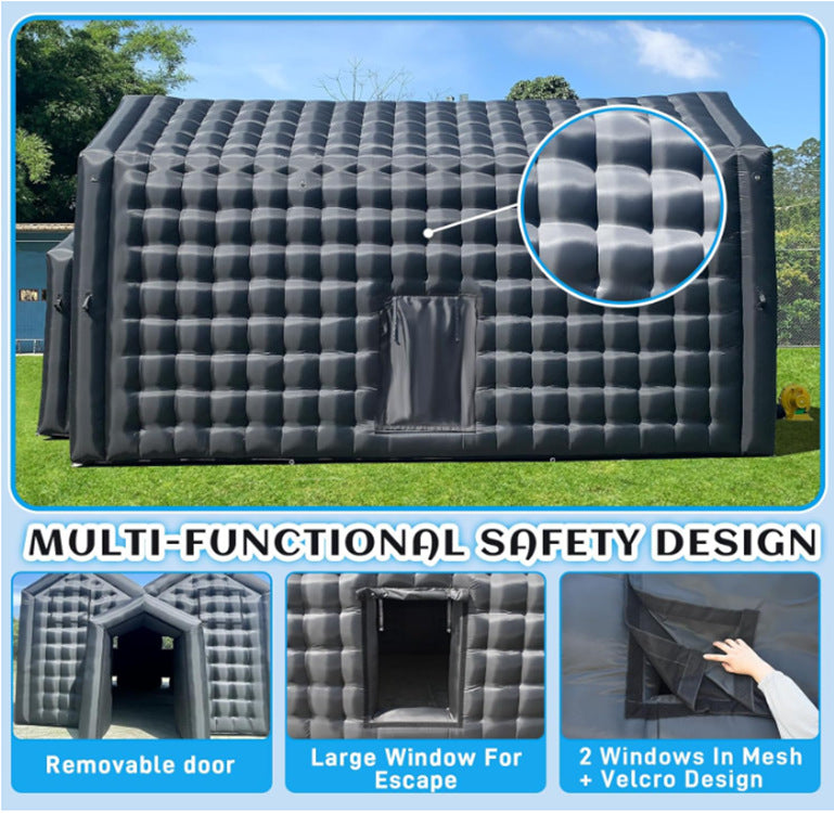 Low Price Single Fabric Inflatable Commercial Event Tent Club Colorful Spotlight Smoke Portable Inflatable Bar