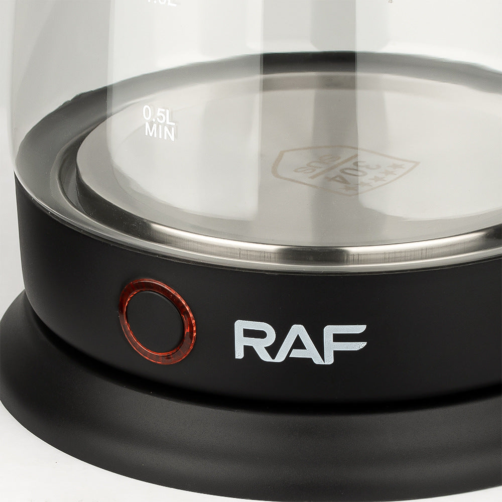 RAF European Standard Household Electric Kettle Automatic Power-Off Anti-Dry Boiling Glass Kettle with Visible Water Level for Home Use2L