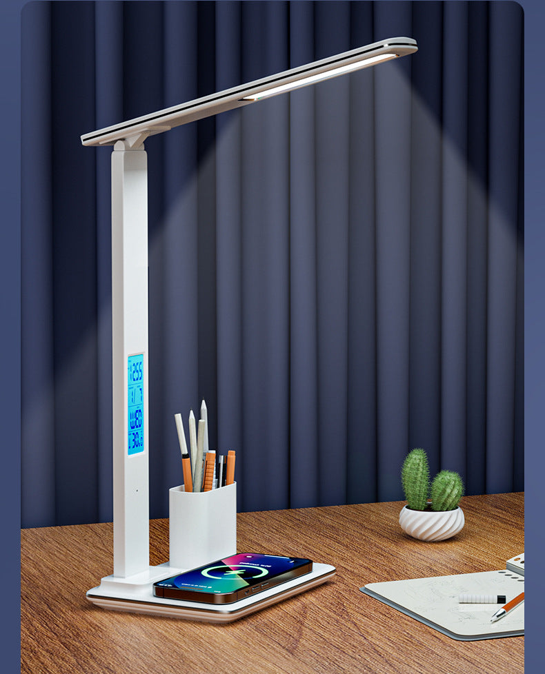 Customized Folding Perpetual Calendar Desk Lamp Student Dormitory Study Special Lamp Wireless Charging Bedroom Bedside Reading Lamp