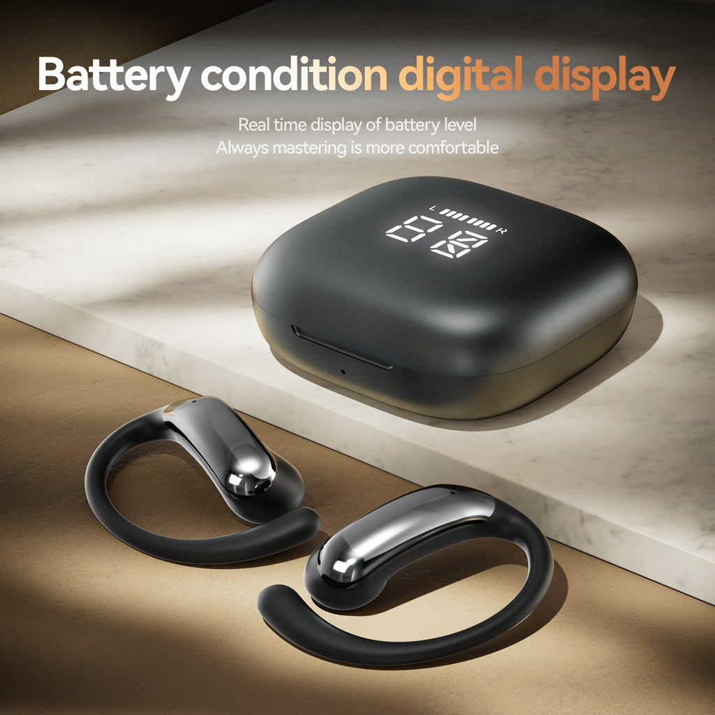 M142Popular OWS Open-type ultra-long battery life high-quality sound over-ear digital display wireless Bluetooth headphones