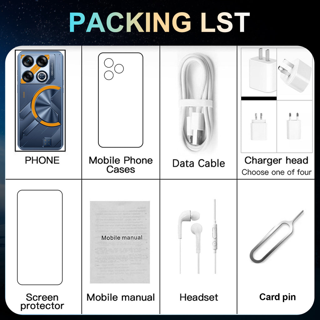New Hot Selling Original Mobile Phone GT20 Pro Large Screen Android Smart16+1TB Factory Price for Mobile Phones